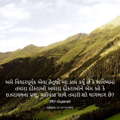 Picture 03 - યહોશુઆ 22:24 GUJIRV - અમે વિચારપૂર્વક - Bible Verse Picture