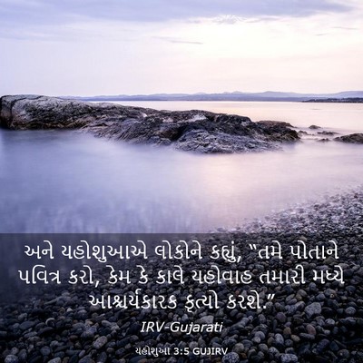 Picture 03 - યહોશુઆ 3:5 GUJIRV - અને યહોશુઆએ - Bible Verse Picture