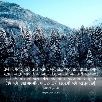 Picture 03 - યહોશુઆ 9:24 GUJIRV - તેઓએ યહોશુઆને - Bible Verse Picture