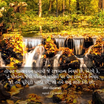 Picture 03 - યાકૂબનો 2:8 GUJIRV - તોપણ શાસ્ત્રવચન - Bible Verse Picture