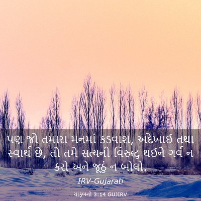 Picture 03 - યાકૂબનો 3:14 GUJIRV - પણ જો તમારા મનમાં - Bible Verse Picture