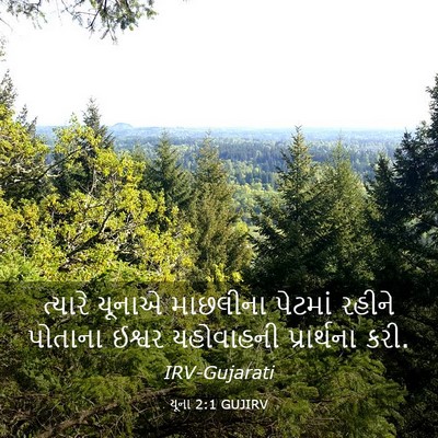 Picture 03 - યૂના 2:1 GUJIRV - ત્યારે યૂનાએ - Bible Verse Picture