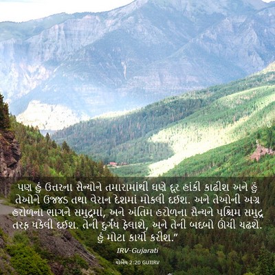 Picture 03 - યોએલ 2:20 GUJIRV - પણ હું ઉત્તરના - Bible Verse Picture