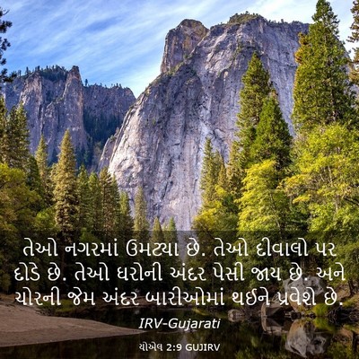Picture 03 - યોએલ 2:9 GUJIRV - તેઓ નગરમાં ઉમટ્યા - Bible Verse Picture