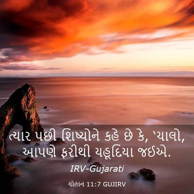 Picture 03 - યોહાન 11:7 GUJIRV - ત્યાર પછી - Bible Verse Picture