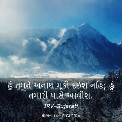 Picture 03 - યોહાન 14:18 GUJIRV - હું તમને અનાથ મૂકી - Bible Verse Picture