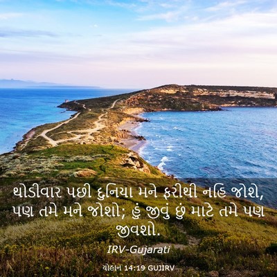 Picture 03 - યોહાન 14:19 GUJIRV - થોડીવાર પછી - Bible Verse Picture