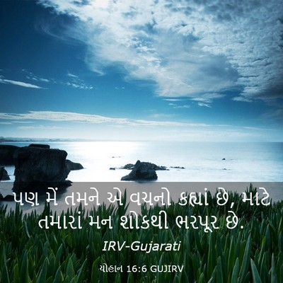 Picture 03 - યોહાન 16:6 GUJIRV - પણ મેં તમને એ વચનો - Bible Verse Picture