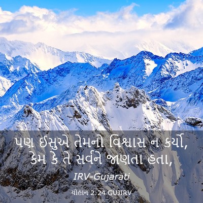 Picture 03 - યોહાન 2:24 GUJIRV - પણ ઈસુએ તેમનો - Bible Verse Picture