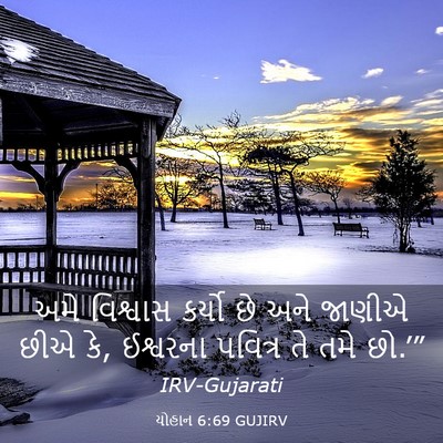 Picture 03 - યોહાન 6:69 GUJIRV - અમે વિશ્વાસ કર્યો - Bible Verse Picture