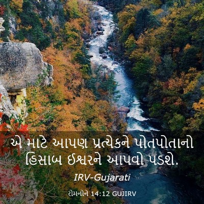 Picture 03 - રોમનોને 14:12 GUJIRV - એ માટે આપણ - Bible Verse Picture