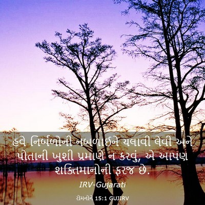 Picture 03 - રોમનોને 15:1 GUJIRV - હવે નિર્બળોની - Bible Verse Picture