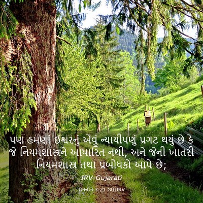 Picture 03 - રોમનોને 3:21 GUJIRV - પણ હમણાં ઈશ્વરનું - Bible Verse Picture