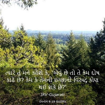 Picture 03 - રોમનોને 9:19 GUJIRV - ત્યારે તું મને - Bible Verse Picture