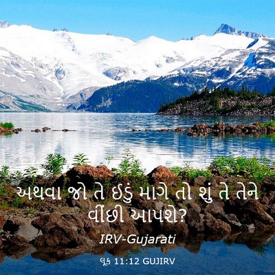Picture 03 - લૂક 11:12 GUJIRV - અથવા જો તે ઈડું - Bible Verse Picture