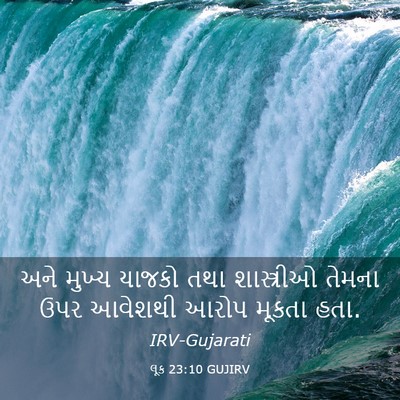 Picture 03 - લૂક 23:10 GUJIRV - અને મુખ્ય યાજકો - Bible Verse Picture