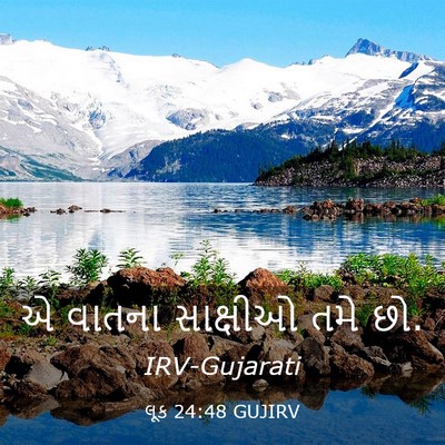 Picture 03 - લૂક 24:48 GUJIRV - એ વાતના સાક્ષીઓ - Bible Verse Picture