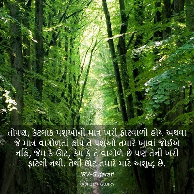 Picture 03 - લેવીય 11:4 GUJIRV - તોપણ, કેટલાક - Bible Verse Picture