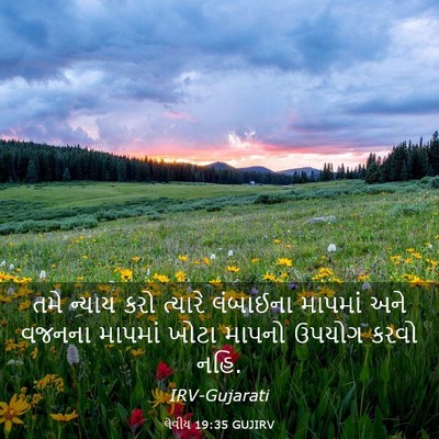 Picture 03 - લેવીય 19:35 GUJIRV - તમે ન્યાય કરો - Bible Verse Picture
