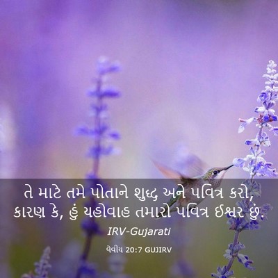 Picture 03 - લેવીય 20:7 GUJIRV - તે માટે તમે પોતાને - Bible Verse Picture