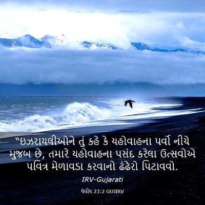 Picture 03 - લેવીય 23:2 GUJIRV - “ઇઝરાયલીઓને તું - Bible Verse Picture