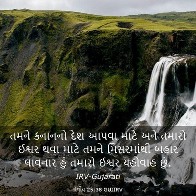Picture 03 - લેવીય 25:38 GUJIRV - તમને કનાનનો દેશ - Bible Verse Picture