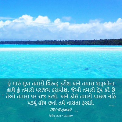 Picture 03 - લેવીય 26:17 GUJIRV - હું મારું મુખ - Bible Verse Picture