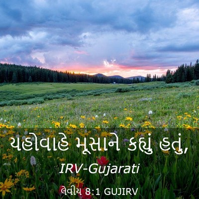 Picture 03 - લેવીય 8:1 GUJIRV - યહોવાહે મૂસાને - Bible Verse Picture