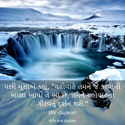 Picture 03 - લેવીય 9:6 GUJIRV - પછી મૂસાએ કહ્યું, - Bible Verse Picture