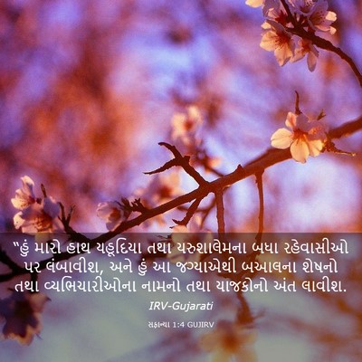 Picture 03 - સફાન્યા 1:4 GUJIRV - “હું મારો હાથ - Bible Verse Picture
