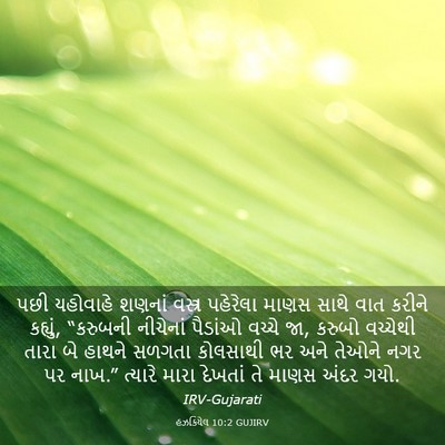 Picture 03 - હઝકિયેલ 10:2 GUJIRV - પછી યહોવાહે શણનાં - Bible Verse Picture