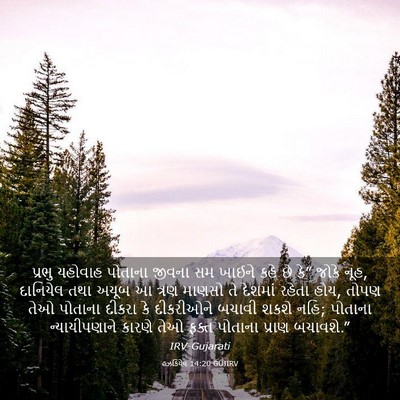 Picture 03 - હઝકિયેલ 14:20 GUJIRV - પ્રભુ યહોવાહ - Bible Verse Picture