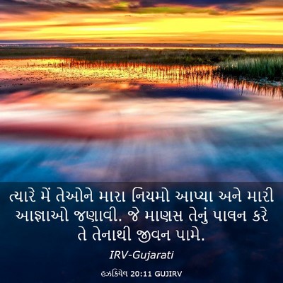 Picture 03 - હઝકિયેલ 20:11 GUJIRV - ત્યારે મેં તેઓને - Bible Verse Picture