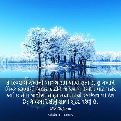 Picture 03 - હઝકિયેલ 20:6 GUJIRV - તે દિવસે મેં તેઓની - Bible Verse Picture