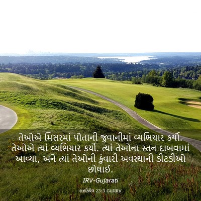 Picture 03 - હઝકિયેલ 23:3 GUJIRV - તેઓએ મિસરમાં - Bible Verse Picture
