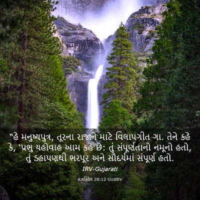 Picture 03 - હઝકિયેલ 28:12 GUJIRV - “હે મનુષ્યપુત્ર, - Bible Verse Picture