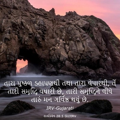 Picture 03 - હઝકિયેલ 28:5 GUJIRV - તારા પુષ્કળ - Bible Verse Picture