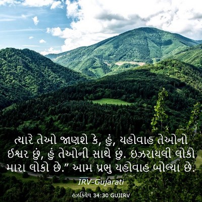 Picture 03 - હઝકિયેલ 34:30 GUJIRV - ત્યારે તેઓ જાણશે - Bible Verse Picture
