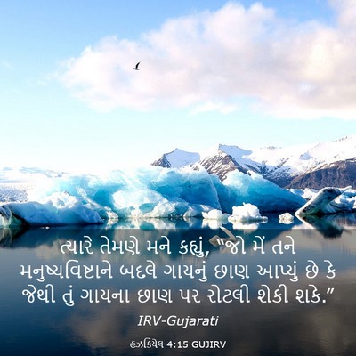 Picture 03 - હઝકિયેલ 4:15 GUJIRV - ત્યારે તેમણે મને - Bible Verse Picture