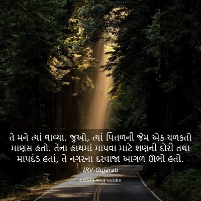Picture 03 - હઝકિયેલ 40:3 GUJIRV - તે મને ત્યાં - Bible Verse Picture
