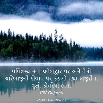 Picture 03 - હઝકિયેલ 41:17 GUJIRV - પવિત્રસ્થાનના - Bible Verse Picture
