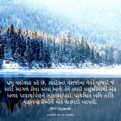 Picture 03 - હઝકિયેલ 43:19 GUJIRV - પ્રભુ યહોવાહ કહે - Bible Verse Picture