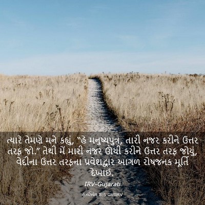 Picture 03 - હઝકિયેલ 8:5 GUJIRV - ત્યારે તેમણે મને - Bible Verse Picture