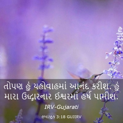 Picture 03 - હબાક્કુક 3:18 GUJIRV - તોપણ હું - Bible Verse Picture