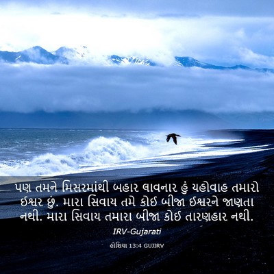 Picture 03 - હોશિયા 13:4 GUJIRV - પણ તમને મિસરમાંથી - Bible Verse Picture