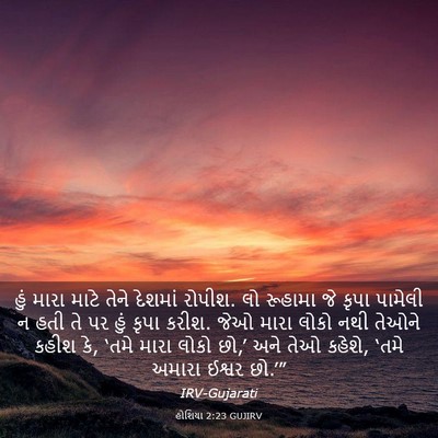 Picture 03 - હોશિયા 2:23 GUJIRV - હું મારા માટે તેને - Bible Verse Picture