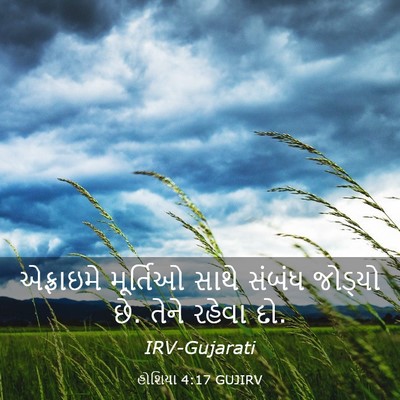 Picture 03 - હોશિયા 4:17 GUJIRV - એફ્રાઇમે મૂર્તિઓ - Bible Verse Picture
