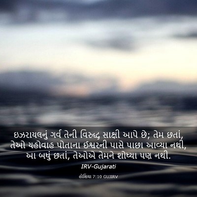 Picture 03 - હોશિયા 7:10 GUJIRV - ઇઝરાયલનું ગર્વ - Bible Verse Picture