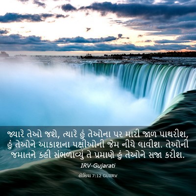 Picture 03 - હોશિયા 7:12 GUJIRV - જ્યારે તેઓ જશે, - Bible Verse Picture