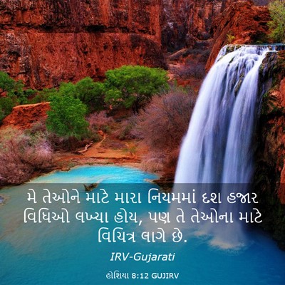 Picture 03 - હોશિયા 8:12 GUJIRV - મે તેઓને માટે મારા - Bible Verse Picture